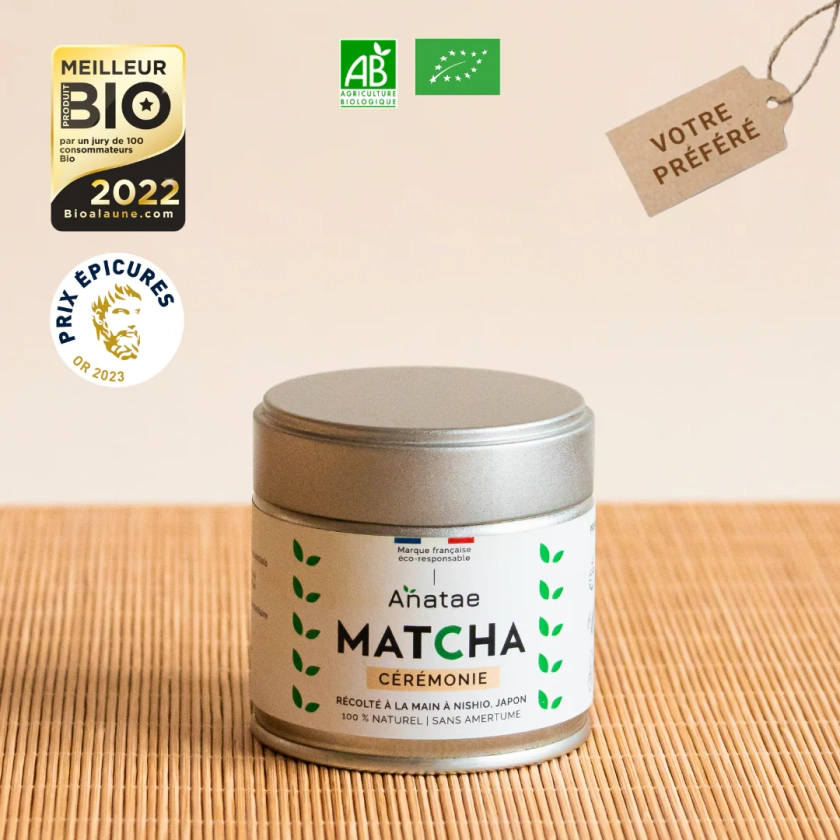 THÉ VERT MATCHA CÉRÉMONIE BIO