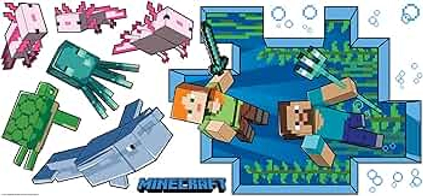 RoomMates RMK5005GM Minecraft Giant Peel and Stick Wall Decal