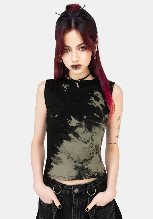 Erosion Tie Dye Sleeveless Tee