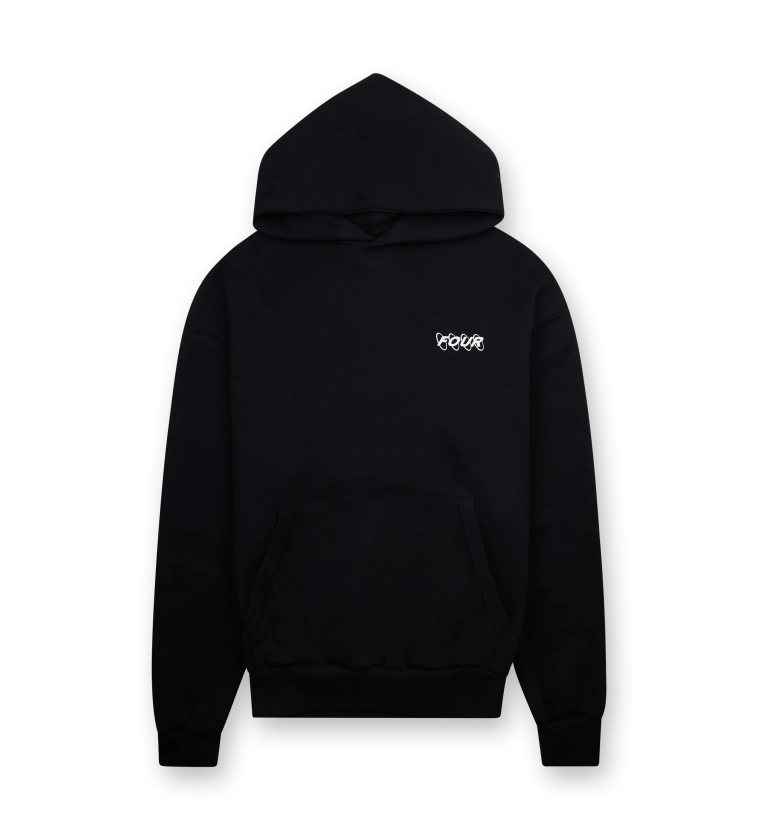 Circles Logo Hoodie Black