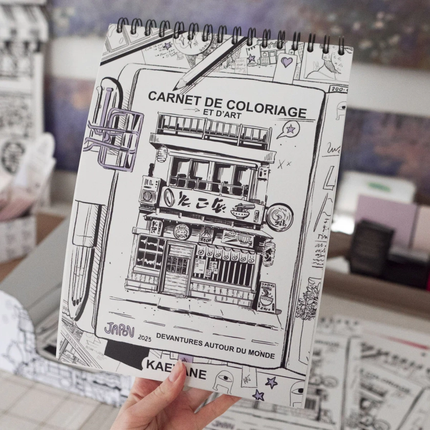 Carnet de coloriage et d'art