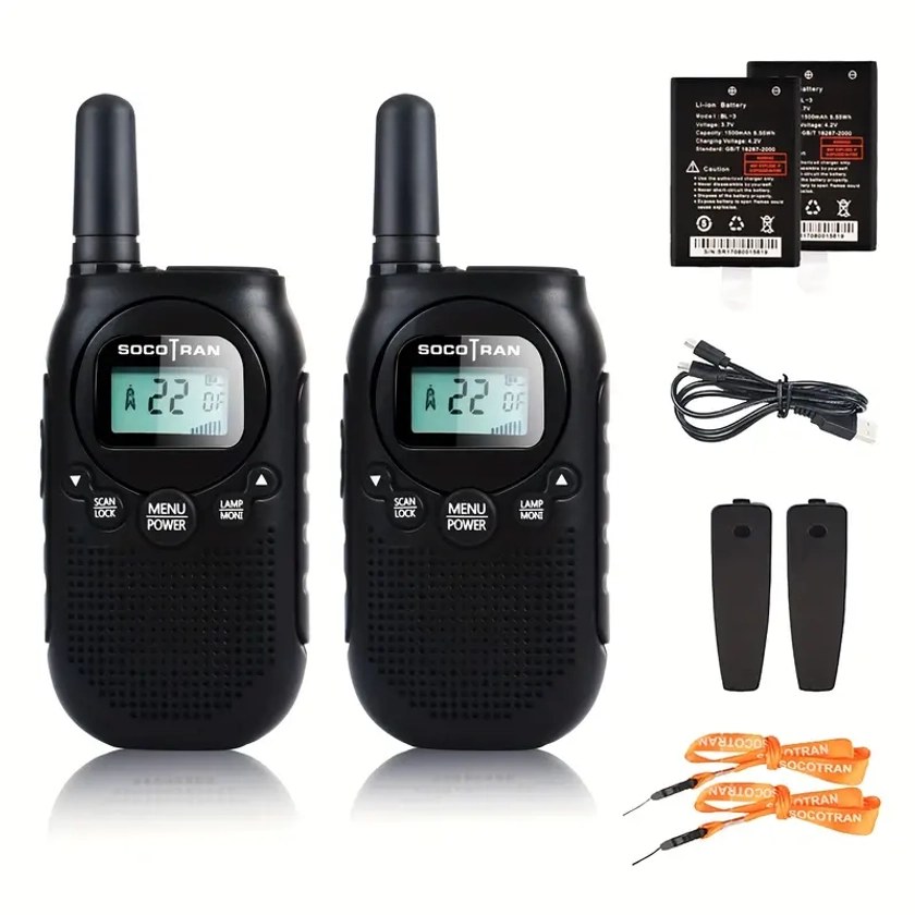 Rechargeable Walkie Talkies Adults Long Range 5 Miles Usb - Temu