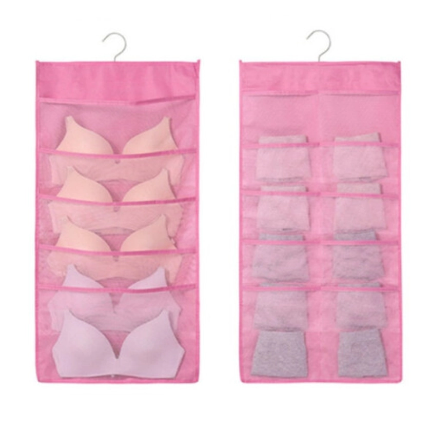 15 Pockets Hanging Organiser Pink on OnBuy