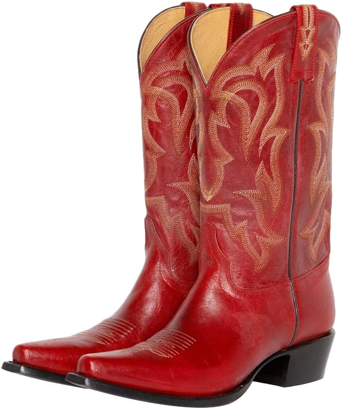 LISHAN Women's Western Boots Cowboy Cowgirl Boots