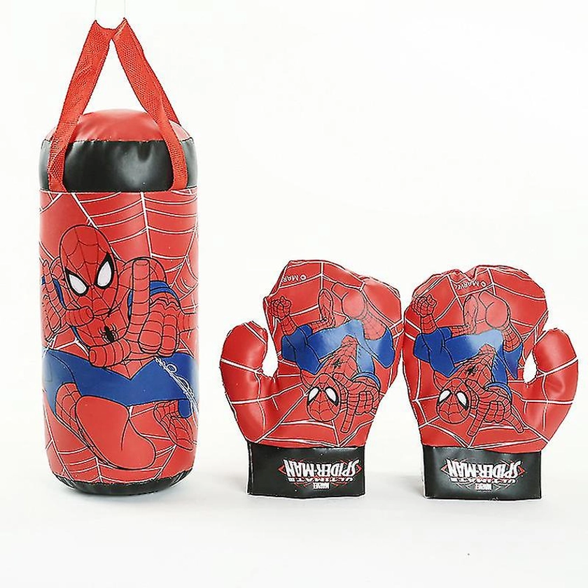 Boxing Toy Set Spiderman Printing Stress Relief Pvc Decompression P...