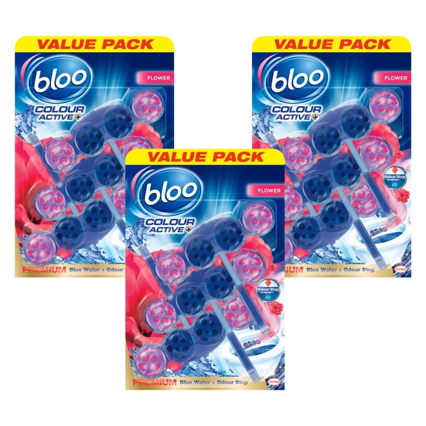 Bloo Colour Active Toilet Rim Blocks, 3 x 3 Pack | Costco UK