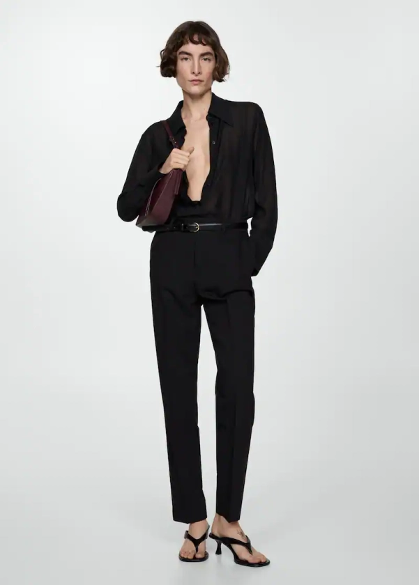 Straight suit trousers - Woman | Mango Canada