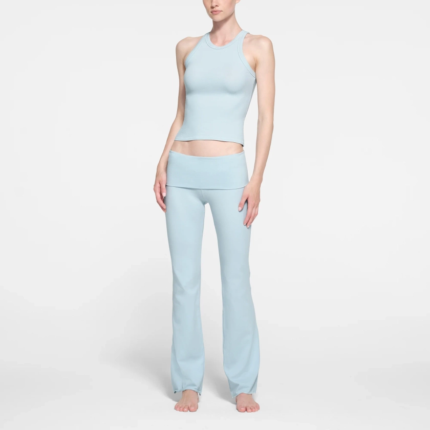 COTTON JERSEY FOLDOVER PANT | OPAL