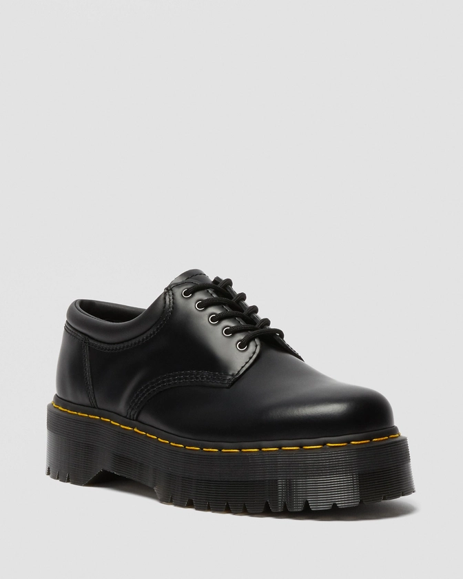 Chaussures plateformes Quad 8053 en cuir en Noir | Dr. Martens