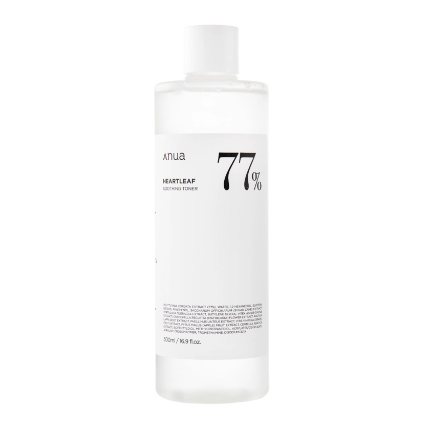 Anua - Heartleaf 77% Soothing Toner - Заспокійливий тонер для обличчя - 500ml