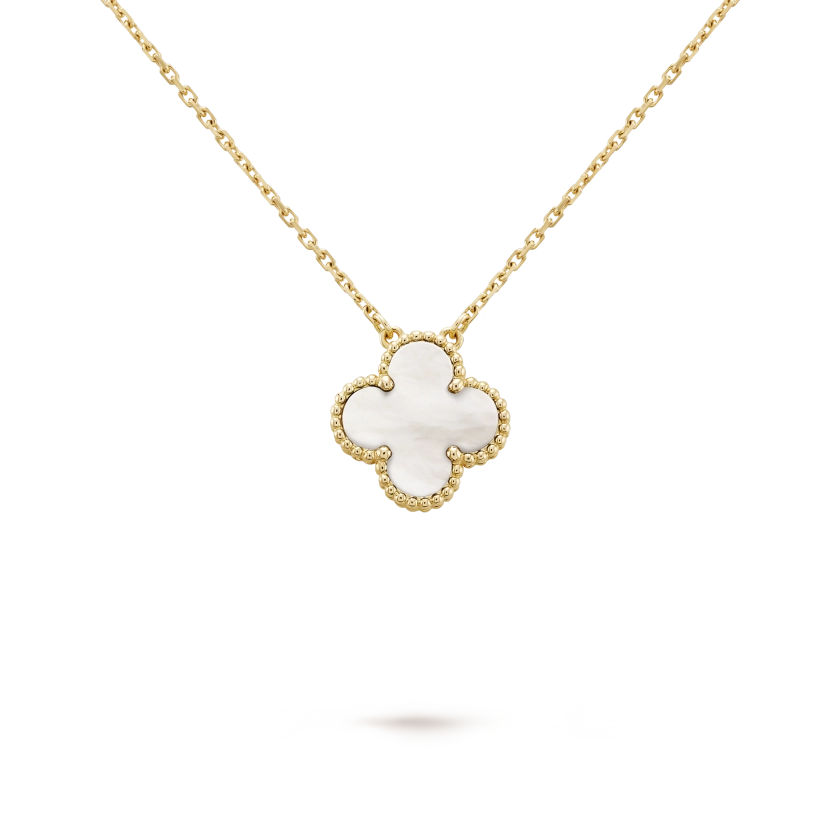 Vintage Alhambra pendant 18K yellow gold, Mother-of-pearl - Van Cleef & Arpels