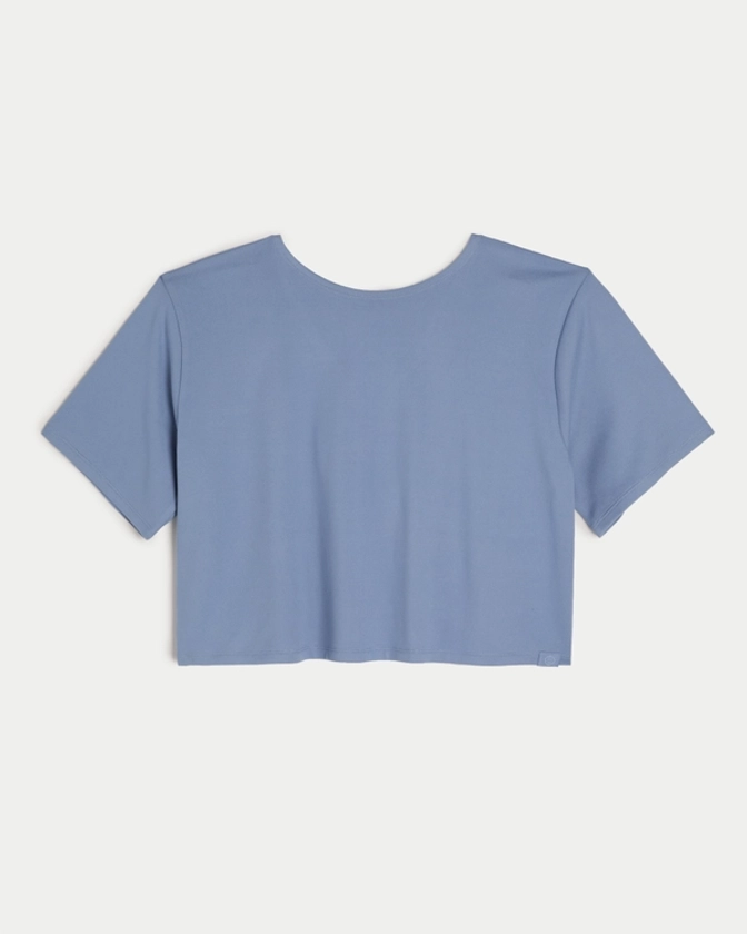 Women's Gilly Hicks Active Reversible Crop T-Shirt | Women's Tops | HollisterCo.com