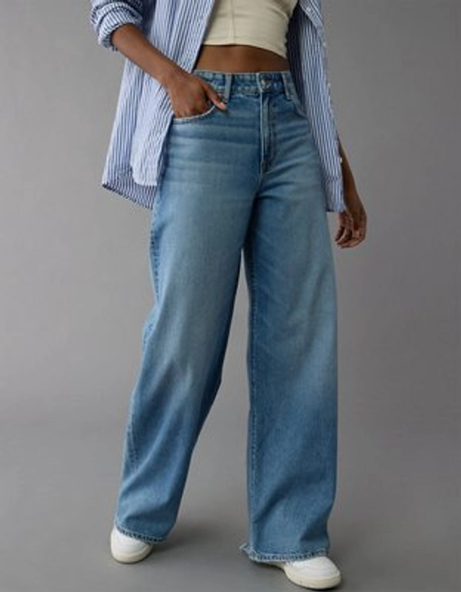 AE Strigid Super High-Waisted Ultra Wide-Leg Jean