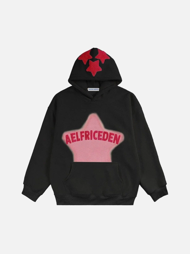 Aelfric Eden Vintage Embroidery Star Hoodie