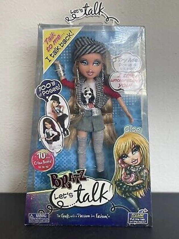 Bratz CLOE Doll LET'S TALK 2010 MGA NEW NRFB 10th Anniversary 100's of poses