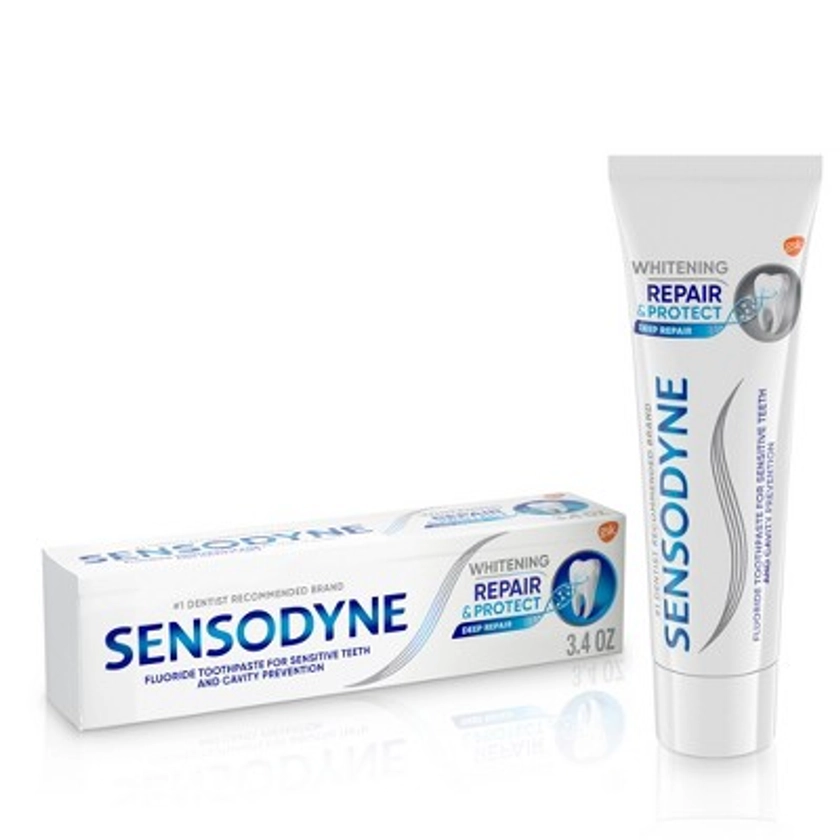 Sensodyne Whitening Repair and Protect Toothpaste for Sensitive Teeth - 3.4oz