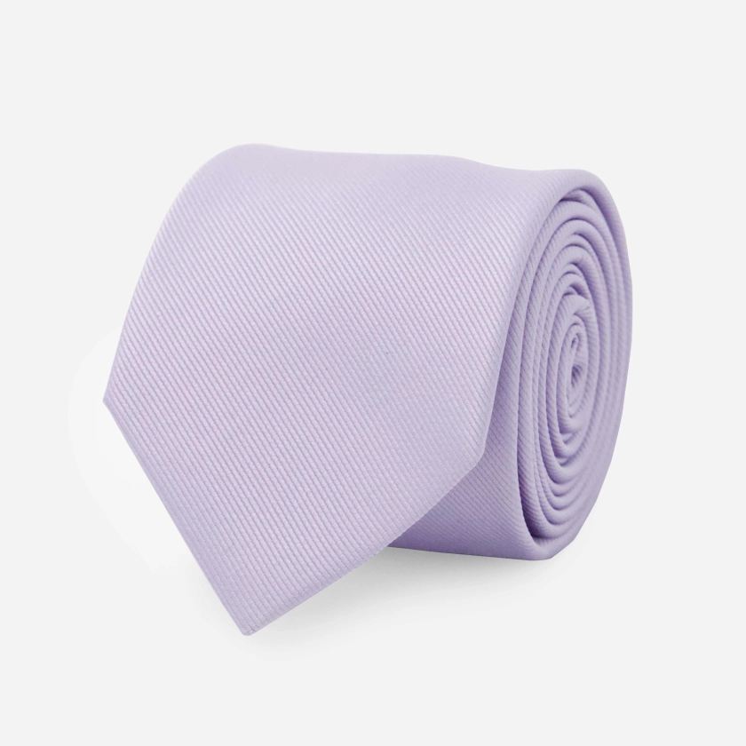 Grosgrain Solid Frosted Lilac Tie | Silk Ties | Tie Bar