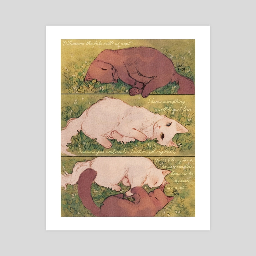 Nap in our home, an art print by Jun Hug