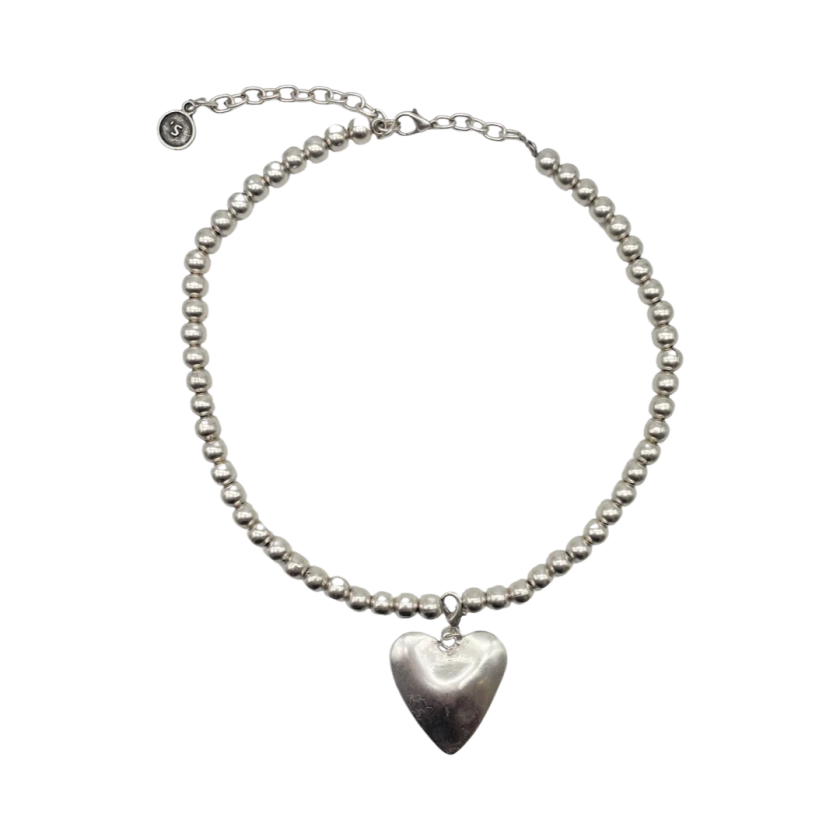 My Heart Silver Necklace