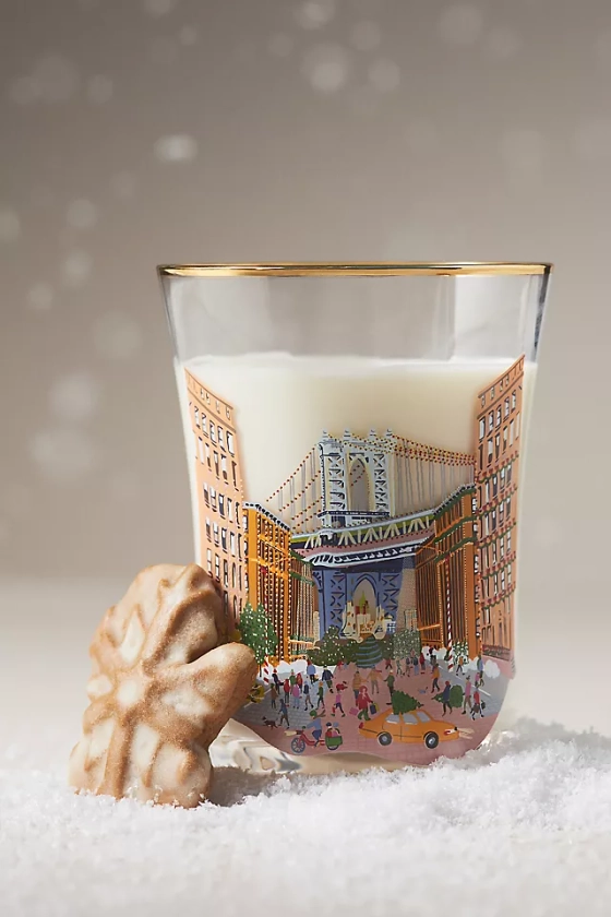 Holiday In the City Juice Glass