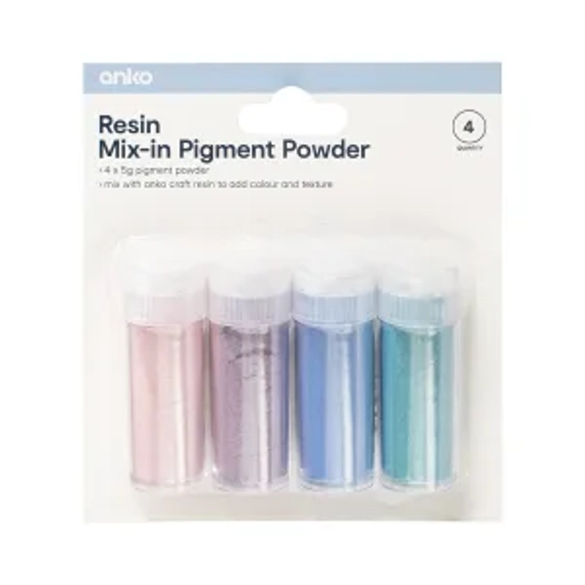 4 Pack Resin Mix-in Pigment Powder - Brights