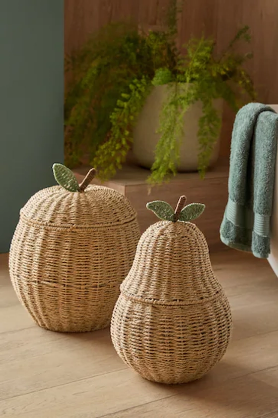 Buy Set of 2 Natural Apple and Pear Storage Baskets from the Next UK online shop