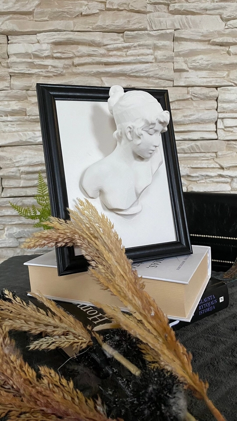 Sappho Bust Statue Framed / 3D Printed - Etsy Australia
