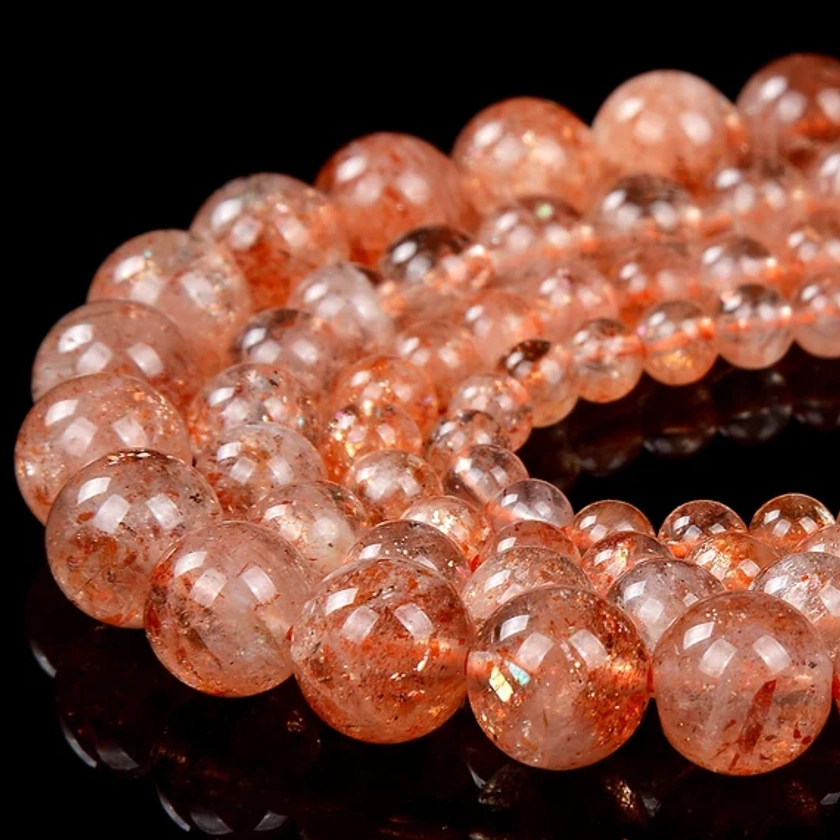 Rainbow Lattice Sunstone Gemstone Grade AAA Round 3MM 4MM 5MM 6MM 7MM Loose Beads (D445)