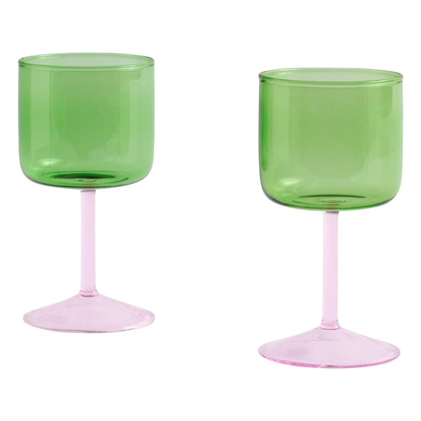 Hay - Tint wine glasses - Set of 2 - Green | Smallable
