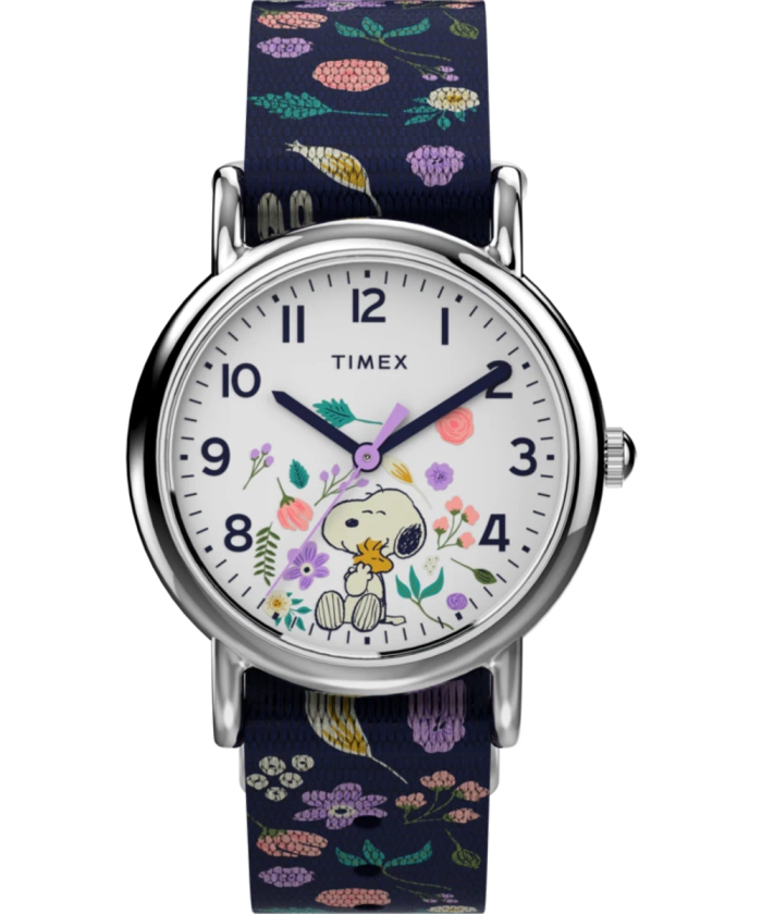 Timex Weekender x Peanuts Floral 31mm Fabric Strap Watch