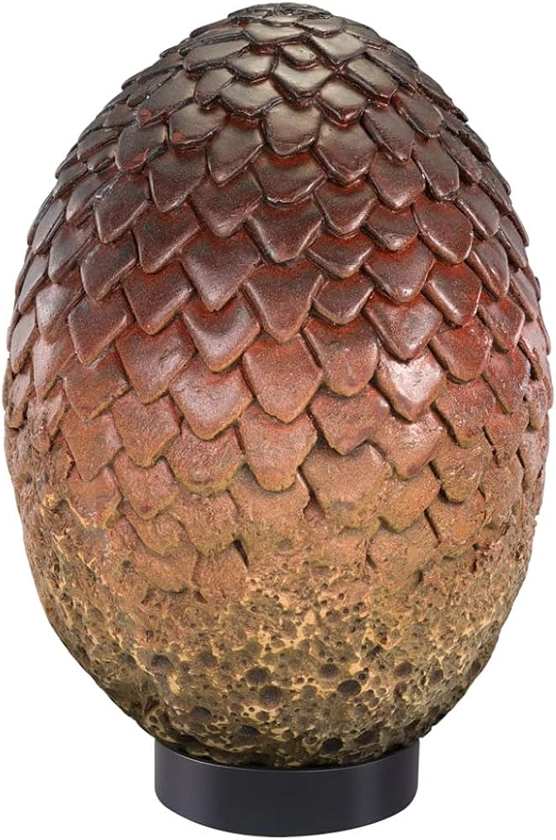 The Noble Collection Game of Thrones Drogon Egg - 11in (28cm) Hand Painted Dragon Egg - Officially Licensed TV Show Props Replicas Gifts