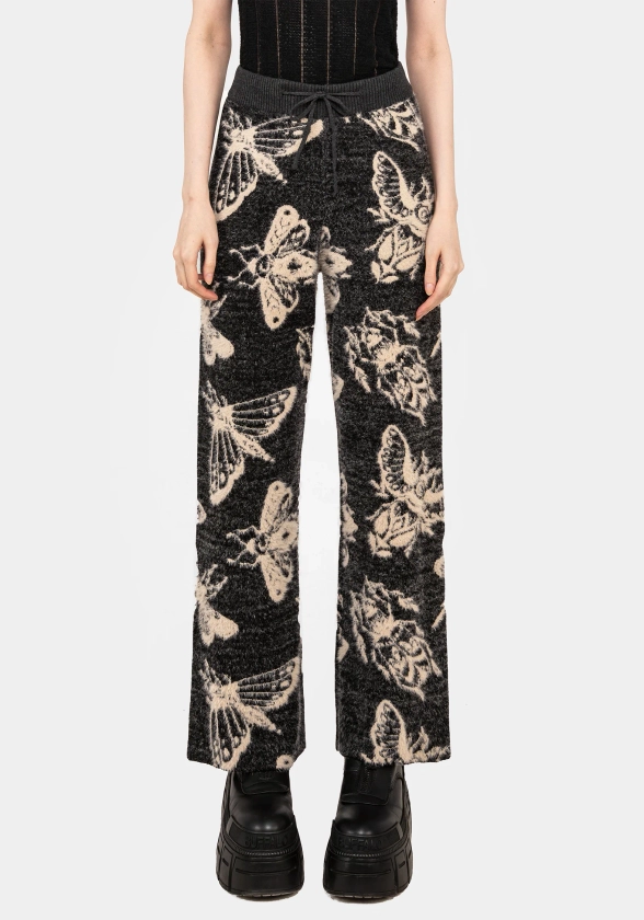 Silkmoth Knit Wide Leg Joggers