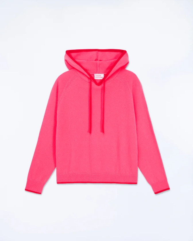 Pull Hoodie Oversize Liserets Contrastes