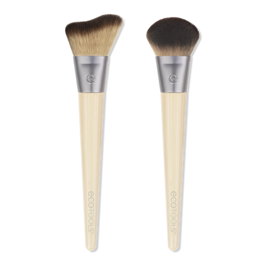 Blush + Highlight Makeup Brush Duo