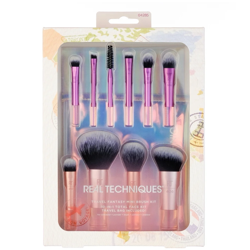 Real Techniques Travel Fantasy Mini Brush Set (Worth £41.91) | LOOKFANTASTIC