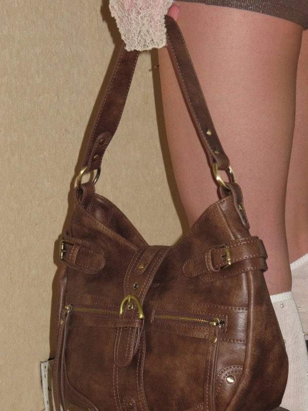 Brown Crossbody Satchel Shoulder Handbag