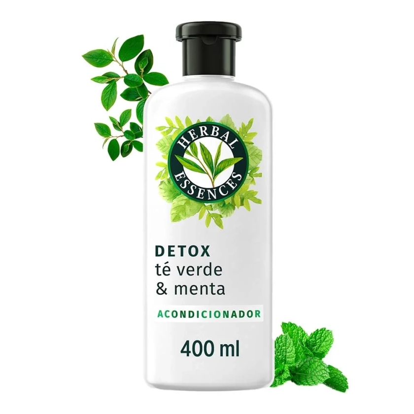 Acondicionador Herbal Essences Detox té verde & menta 400 ml