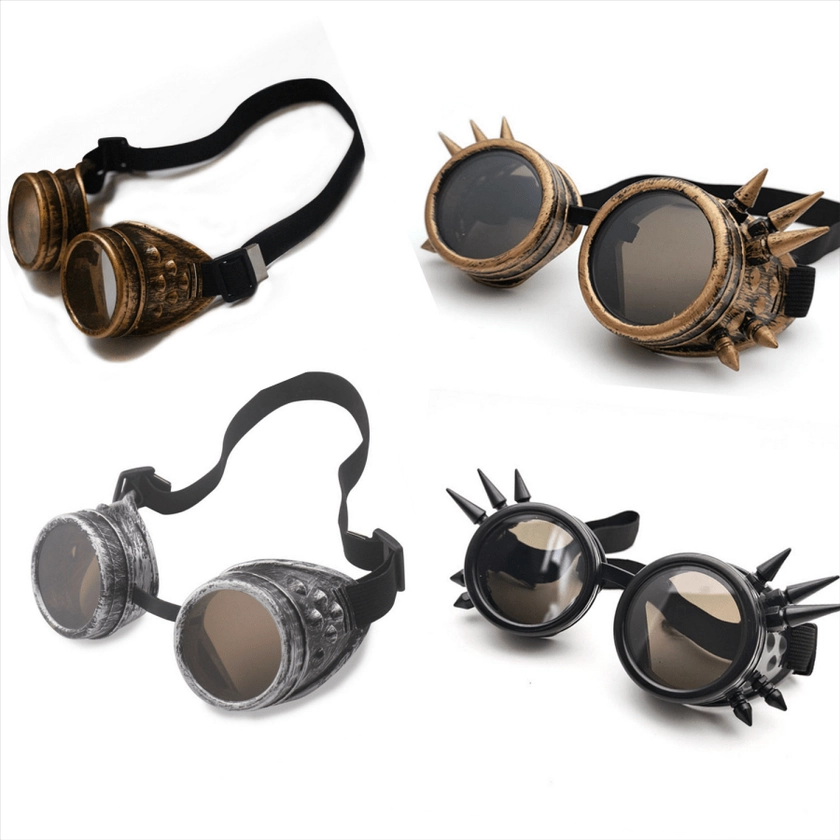 1 pieza Gafas retro Steampunk, accesorio de disfraz/fiesta de cosplay