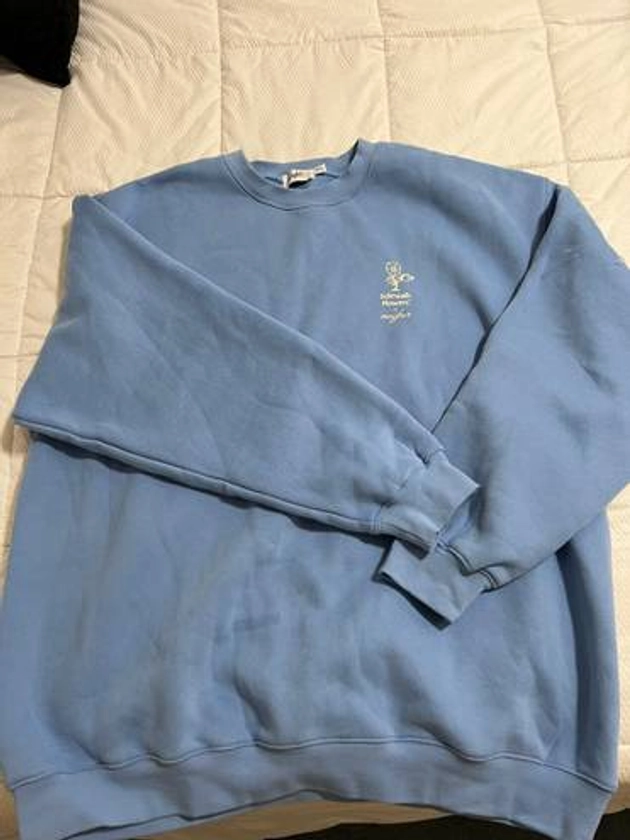 Mayfair Group Mayfair handle with care baby blue crewneck Size XXL - $50 - From Kay