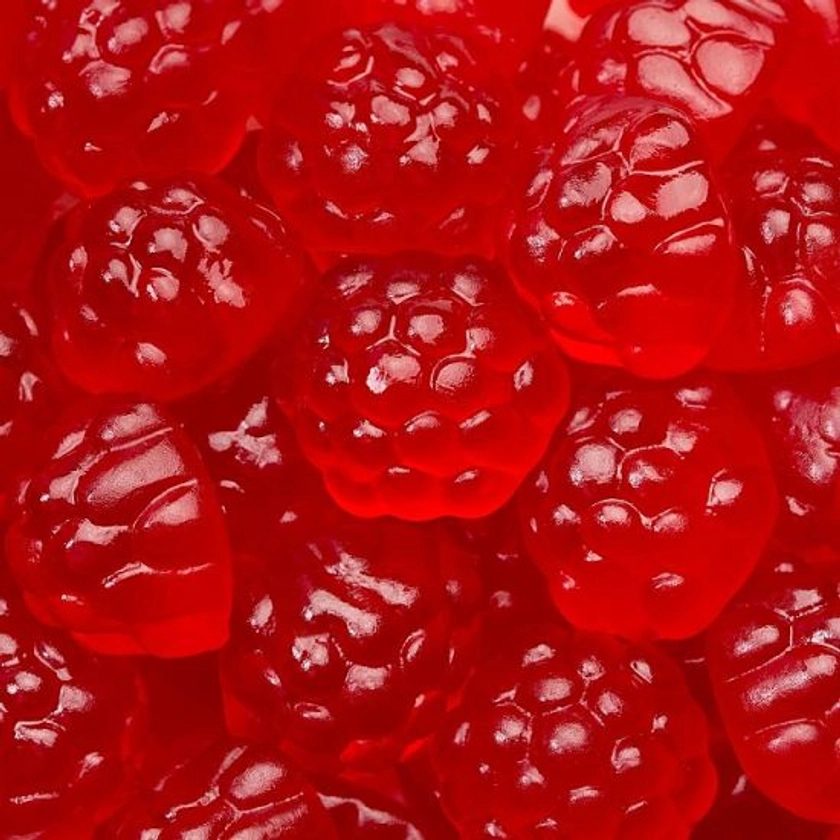 Albanese Gummi Raspberries Red