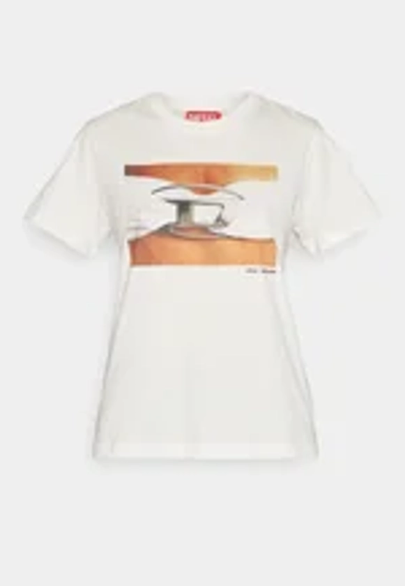 Diesel T-shirt imprimé - white/blanc - ZALANDO.FR