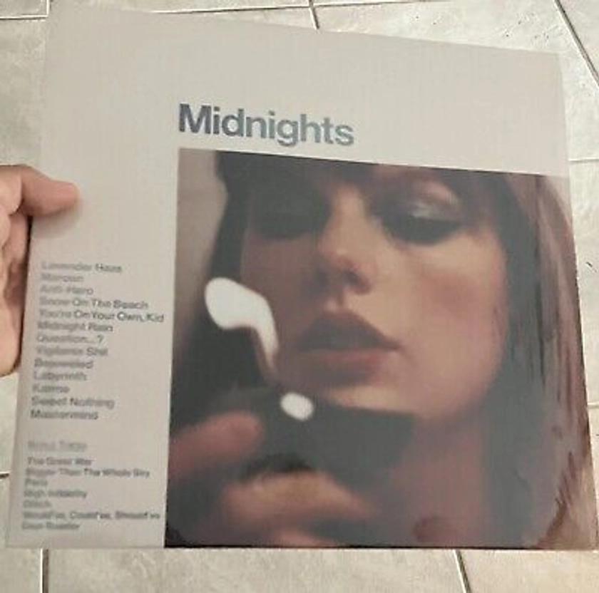 Taylor Swift - Midnights (3am deluxe edition) Double Transparent Vinyl Import Lp | eBay