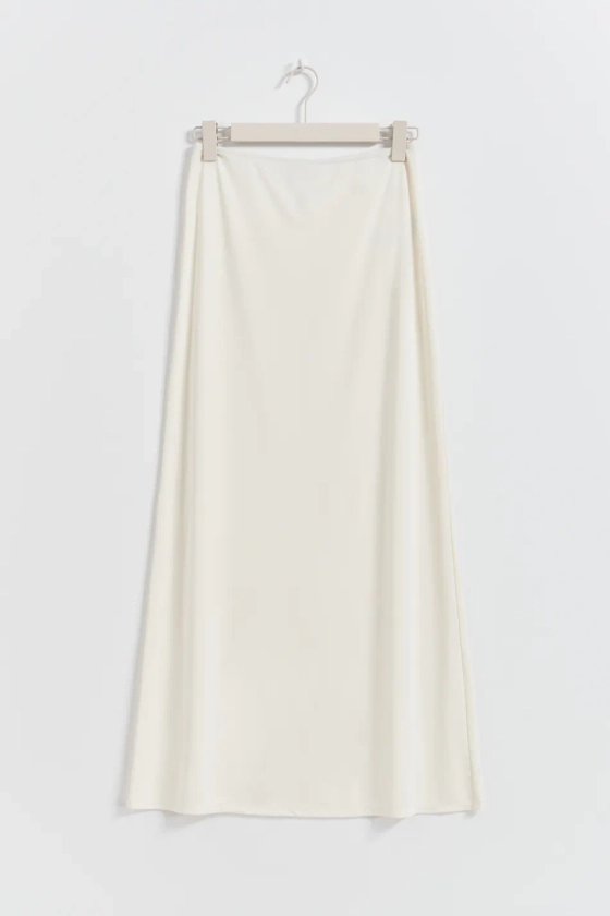 Low waist maxi skirt - Beige - Women - Gina Tricot