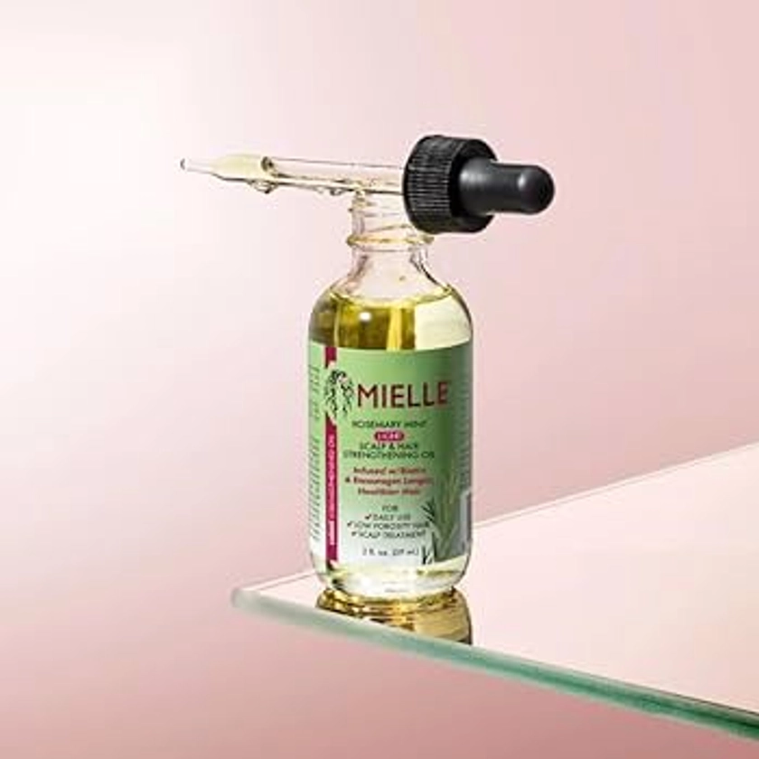Mielle Organics Rosemary Mint Light Scalp & Hair Strengthening Oil, 2 Ounce