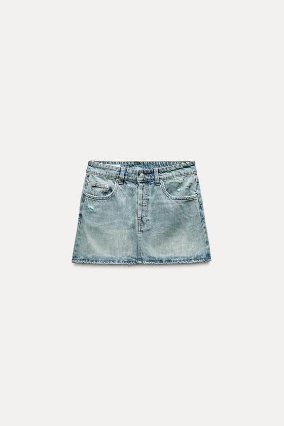 TRF DENIM MINI SKIRT