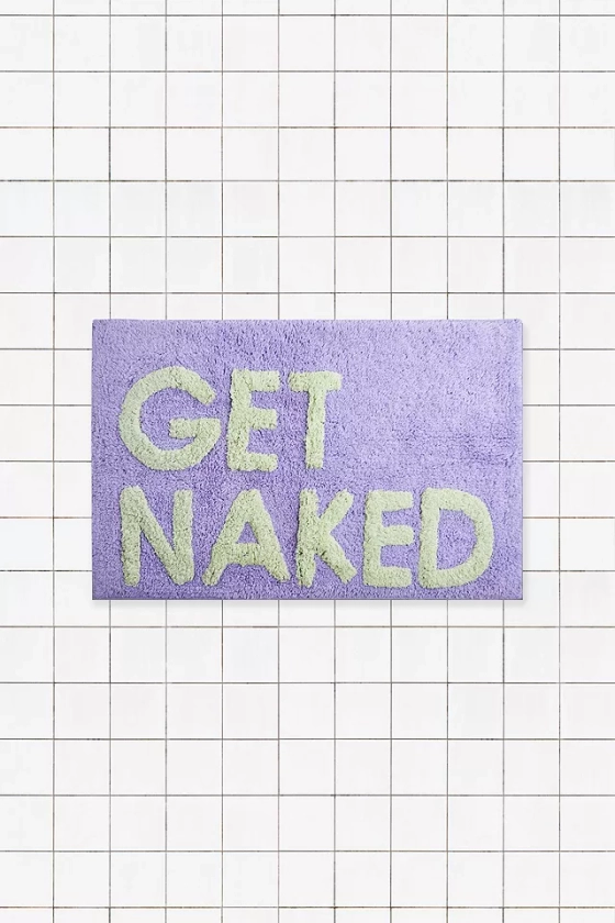 Tapis de bain lilas et sauge Get Naked