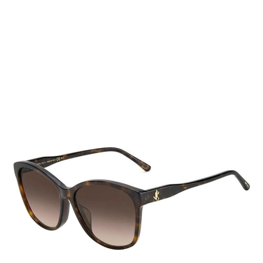 Jimmy Choo										Women's Brown Jimmy Choo Sunglasses 66mm