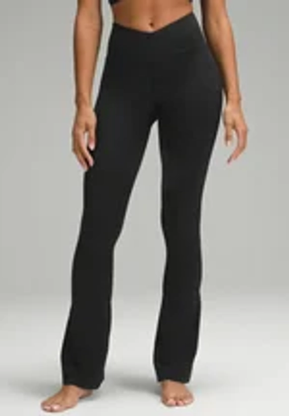 lululemon ALIGN™ V-WAIST MINI-FLARE - Pantalon classique - black/noir - ZALANDO.BE