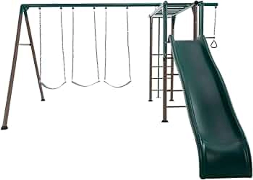 Lifetime 91028 Monkey Bar Adventure Swing Set, Earthtone