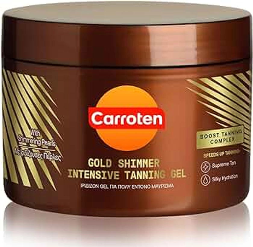 Carroten Gold Tanning Gel 150 ml - Acceleratore di abbronzatura con perle scintillanti - Carotten gel abbronzante per un'abbronzatura veloce